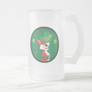 Caneca De Cerveja Vidro Jateado Rua, Raposa do Dia de Patrick
