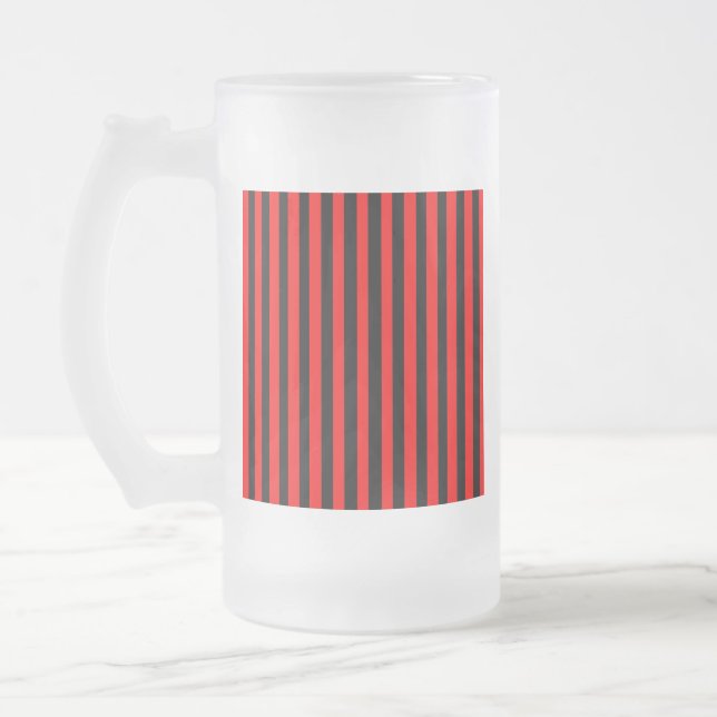 Caneca De Cerveja Vidro Jateado Ruby Black (Esquerda)