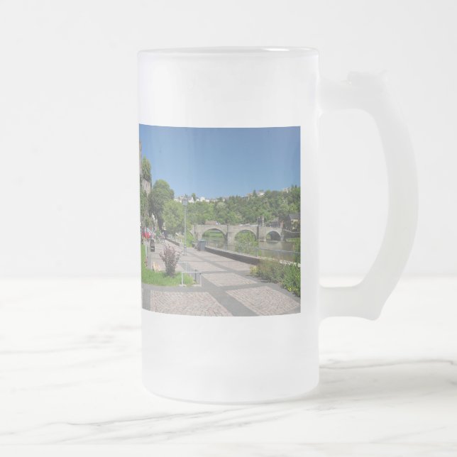 Caneca De Cerveja Vidro Jateado Runkel a Lahn (Direita)