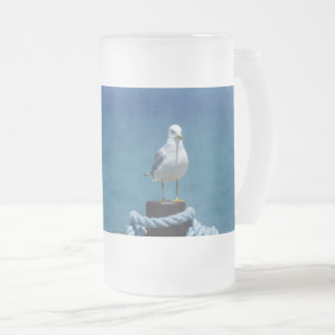 Caneca De Cerveja Vidro Jateado Sagulhas Paradise Na Fosco Mackinac