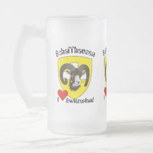 Caneca De Cerveja Vidro Jateado Schaffhausen Suíça Suisse Svizzera taça