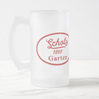 Caneca De Cerveja Vidro Jateado Scholz Garten