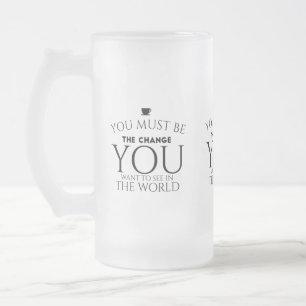 Caneca De Cerveja Vidro Jateado Seja preto