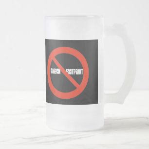 Caneca De Cerveja Vidro Jateado Sem Pé de Carbono