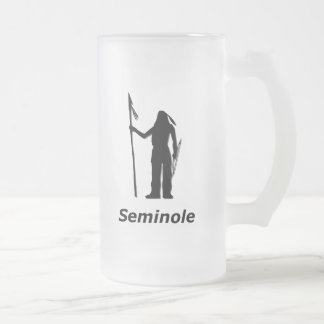 Caneca De Cerveja Vidro Jateado Seminole Indiana