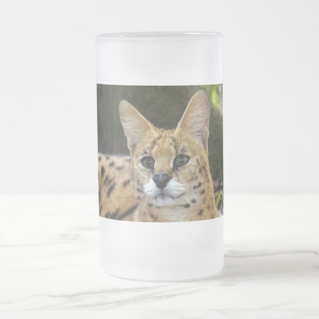 Caneca De Cerveja Vidro Jateado serval 015 (Centro)