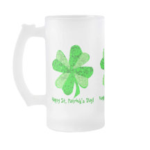 Shamrock irlandês irlandês legal brilhando Rua nun