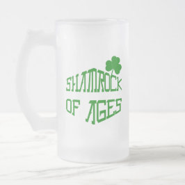 Caneca De Cerveja Vidro Jateado Shamrock of Ages