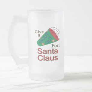 Caneca De Cerveja Vidro Jateado Shout Out for Papai Noel