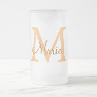 simples adicionar nome monograma laranja marrom th