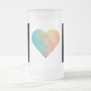 Caneca De Cerveja Vidro Jateado simples e mínimo adicione a foto do seu monograma