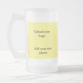 Caneca De Cerveja Vidro Jateado simples e mínimo adicione os detalhes do texto do 