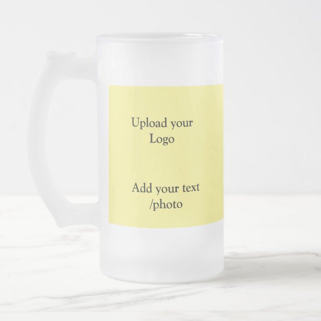 Caneca De Cerveja Vidro Jateado simples e mínimo adicione os detalhes do texto do  (Esquerda)