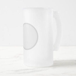 Caneca De Cerveja Vidro Jateado simples minimal adicione seu texto monograma foto