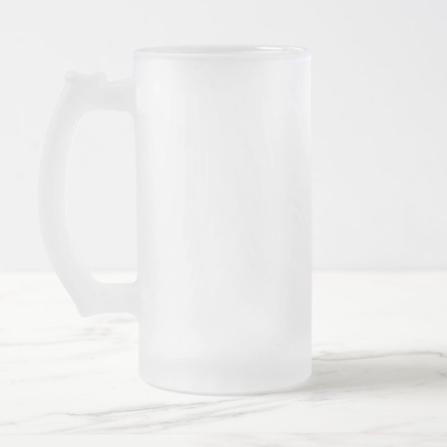 CANECA DE CERVEJA VIDRO JATEADO SINFONIA! (Esquerda)