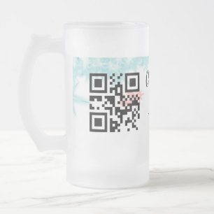 Caneca De Cerveja Vidro Jateado site de festa de natal simples código de barras QR
