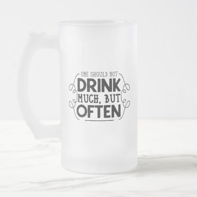 Caneca De Cerveja Vidro Jateado Slogan frequentemente cómico da cerveja da cerveja (Esquerda)