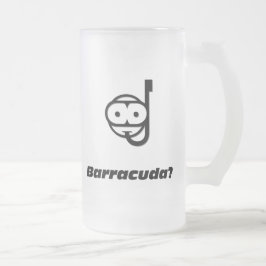 Caneca De Cerveja Vidro Jateado Snorkel barracuda