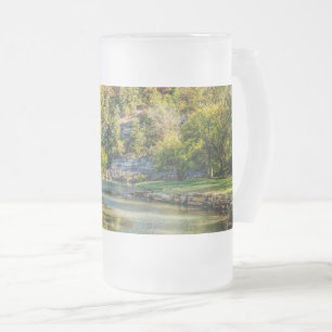 Caneca De Cerveja Vidro Jateado Sobre Dogwood Creek Fosco Bebê