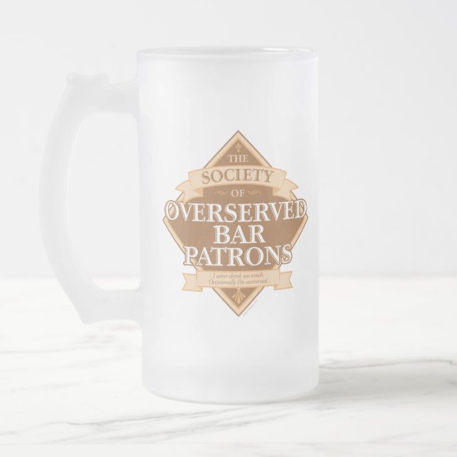 Caneca De Cerveja Vidro Jateado Sociedade de Bares Superados (Esquerda)