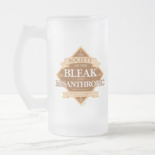 Caneca De Cerveja Vidro Jateado Sociedade do Bleak e Misantrópico