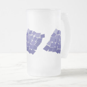 Caneca De Cerveja Vidro Jateado Sombras roxas dispersas