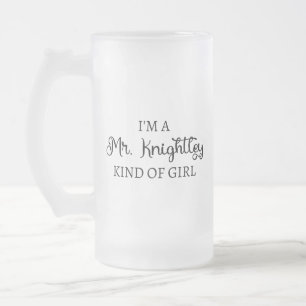 Caneca De Cerveja Vidro Jateado Sou um tipo de garota do Sr. Knight