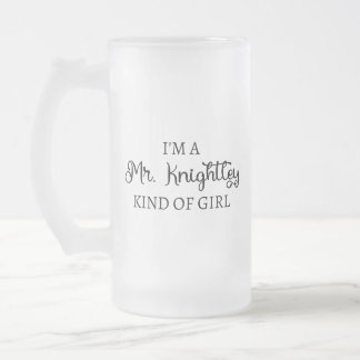 Caneca De Cerveja Vidro Jateado Sou um tipo de garota do Sr. Knight