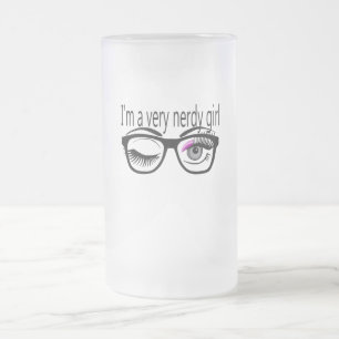 Caneca De Cerveja Vidro Jateado Sou uma garota muito nervosa com sombra de olhos r