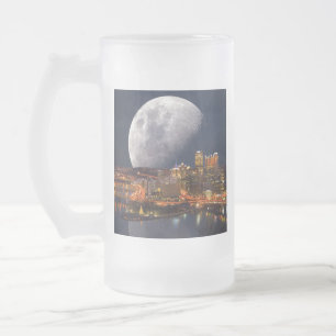 Caneca De Cerveja Vidro Jateado Spacey Pittsburgh