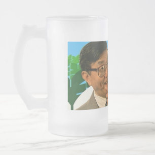 Caneca De Cerveja Vidro Jateado Sr. Insolente Chappie Vidro Caneca do Banzai