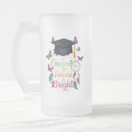 Caneca De Cerveja Vidro Jateado Starlit Journey - Fosco Graduation Mug (16oz)