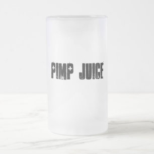 Caneca De Cerveja Vidro Jateado Suco do proxeneta