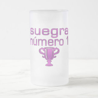 Caneca De Cerveja Vidro Jateado Suegra Número 1