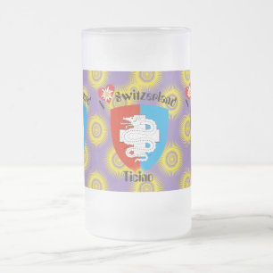 Caneca De Cerveja Vidro Jateado Suíça Suisse Svizzera Svizra Switzerland taça