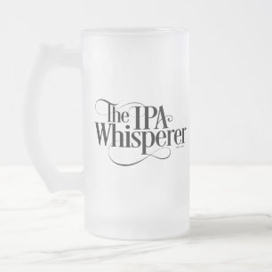 Caneca De Cerveja Vidro Jateado Sussurrador IPA