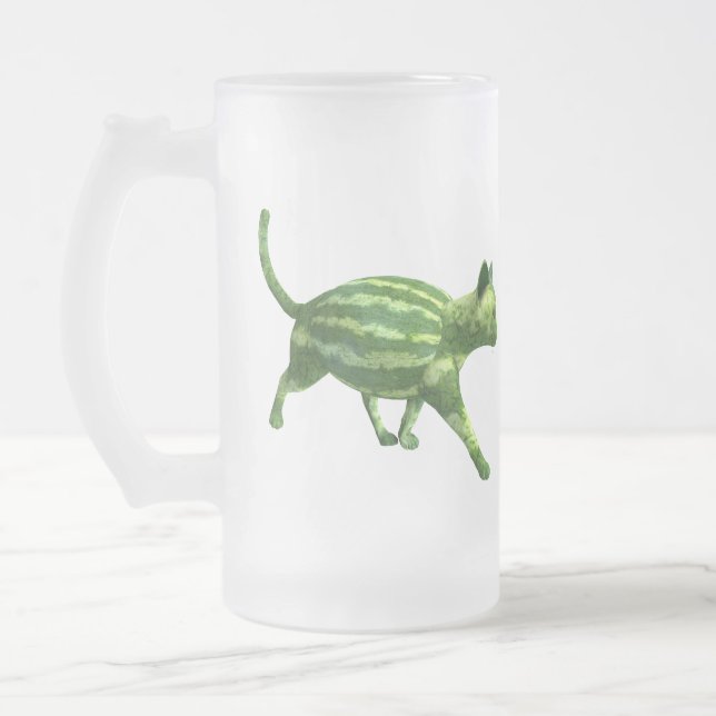 Caneca De Cerveja Vidro Jateado Taça de Sumo de Melancia (Esquerda)