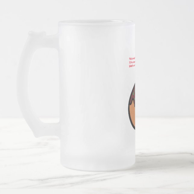 Caneca De Cerveja Vidro Jateado Takoyaki (Esquerda)