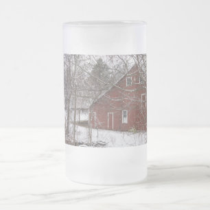 Caneca De Cerveja Vidro Jateado Tambor De Vidro De Fosco De Neve