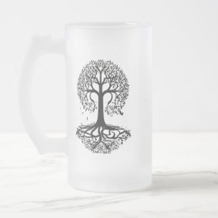 Caneca De Cerveja Vidro Jateado Tampão de vidro do Fosco Elegante com silhueta de 