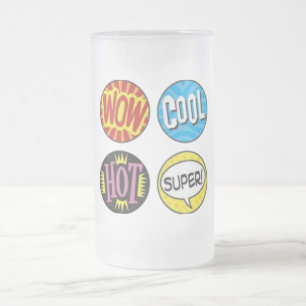 Caneca De Cerveja Vidro Jateado Tampão de vidro do Fosco positivo