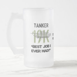 Caneca De Cerveja Vidro Jateado Tanker - O Melhor Trabalho Que Eu Já Tive Com Seu 