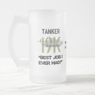 Caneca De Cerveja Vidro Jateado Tanker - O Melhor Trabalho Que Eu Já Tive Com Seu 