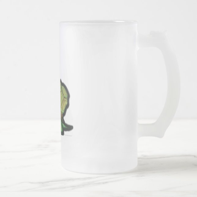Caneca De Cerveja Vidro Jateado Tartaruga (Direita)