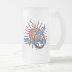 Caneca De Cerveja Vidro Jateado Taurus