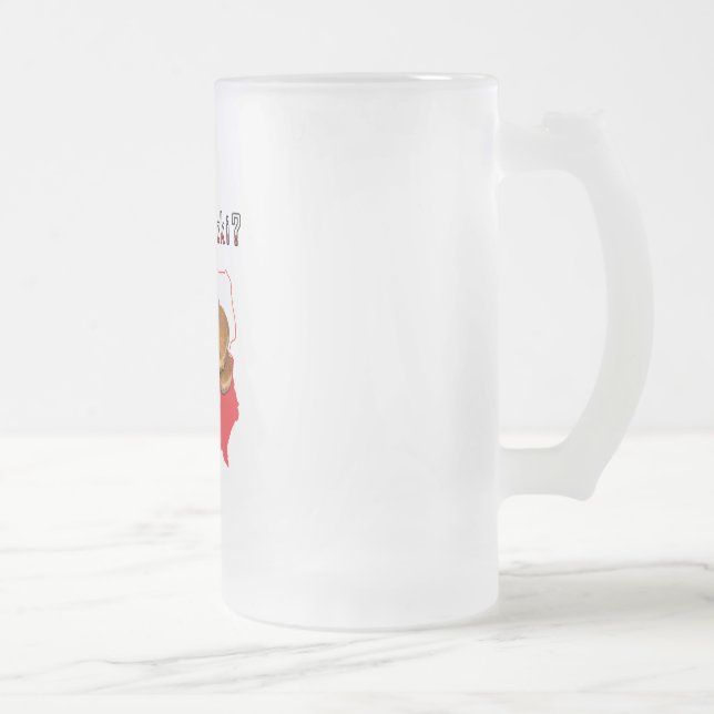Caneca De Cerveja Vidro Jateado tem paczki? Mapa Polonês (Direita)