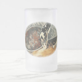 Caneca De Cerveja Vidro Jateado Tempo de Alimentação!