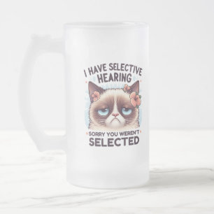 Caneca De Cerveja Vidro Jateado Tenho Audição Seletiva Presente Engraçado para Ama