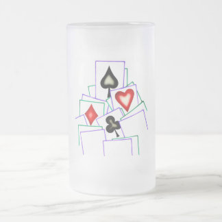 Caneca De Cerveja Vidro Jateado Ternos do cartão