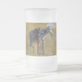 Caneca De Cerveja Vidro Jateado Terras Áridas Americanas: Cowboy do Velho Oeste co
